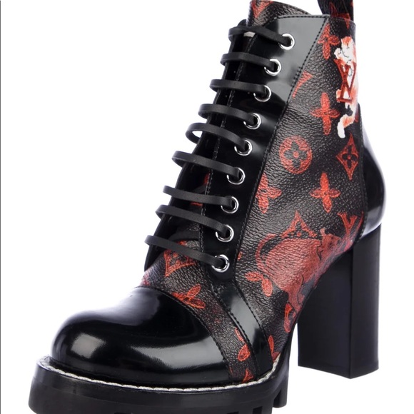 LV x Grace Coddington Catogram Star Trail Boots - Picture 8 of 8